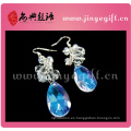 ShangDian Craft Hipnotizante Pendientes Moda Blue Teardrop Pendientes